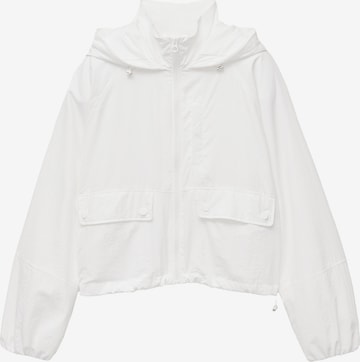 Veste mi-saison Pull&Bear en blanc : devant