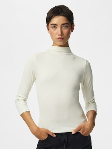 T-shirt 'ALLY' PIECES en beige : devant
