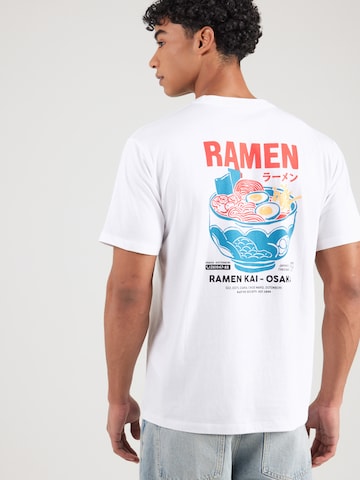 balts Kaotiko T-Krekls 'RAMEN OSAKA': no priekšpuses