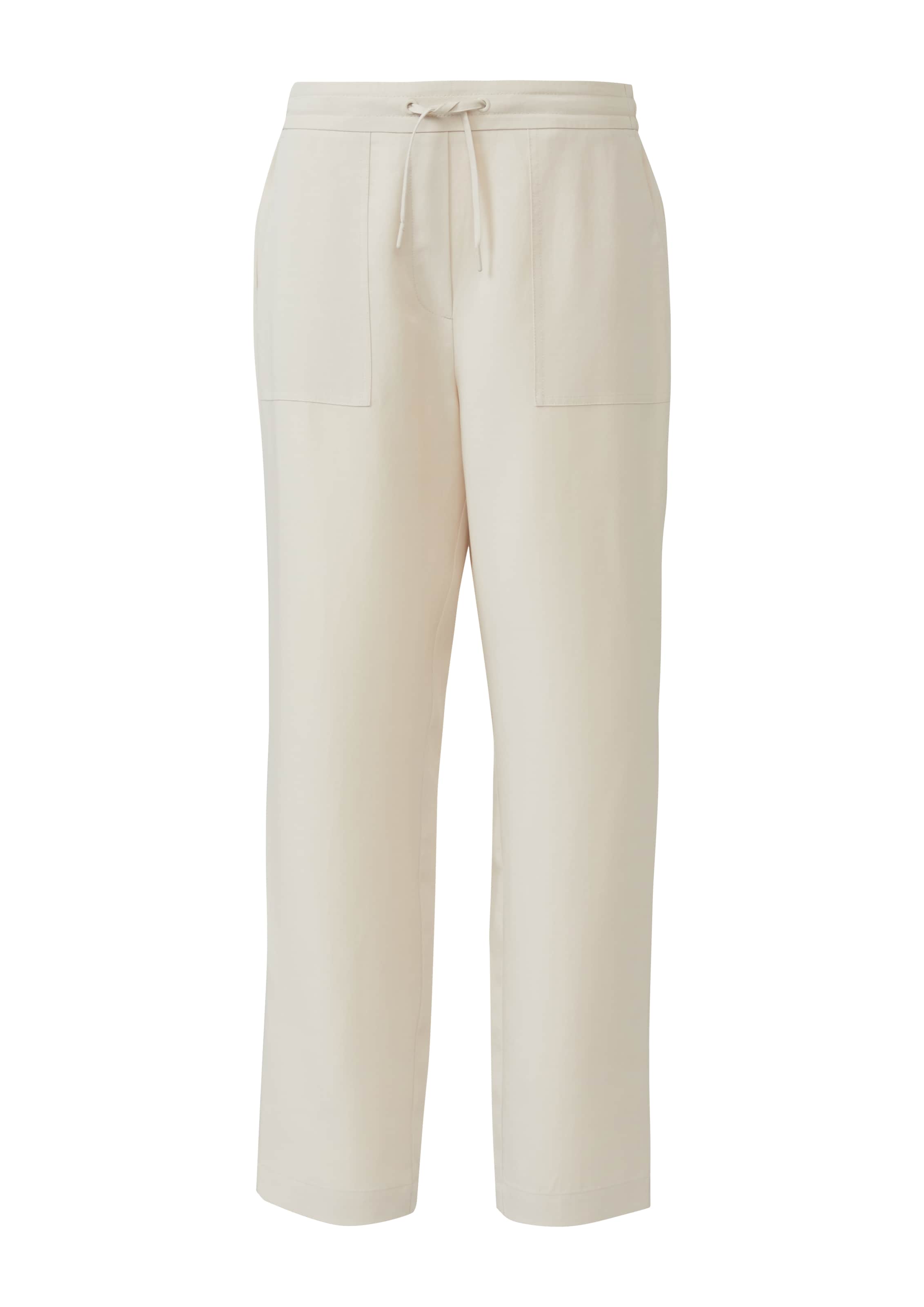 Effilé Pantalon comma casual identity en beige : devant
