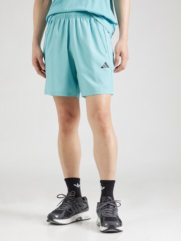 ADIDAS PERFORMANCEregular Sportske hlače 'Train Essentials' - plava boja: prednji dio