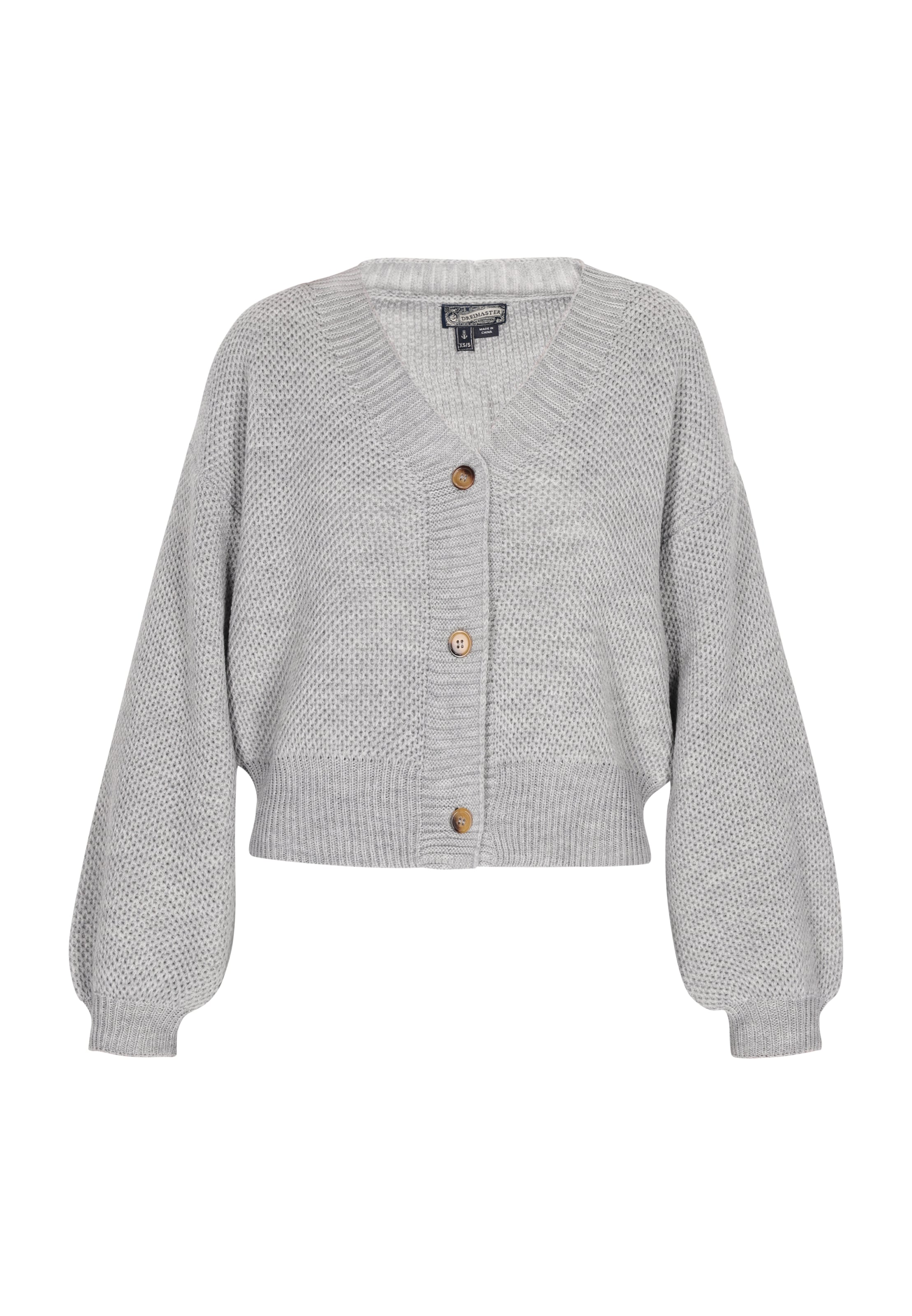 Cardigan DreiMaster Vintage en gris : devant