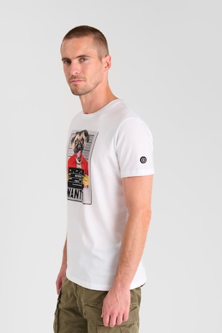 T-Shirt 'Renaud' Le Temps Des Cerises en blanc