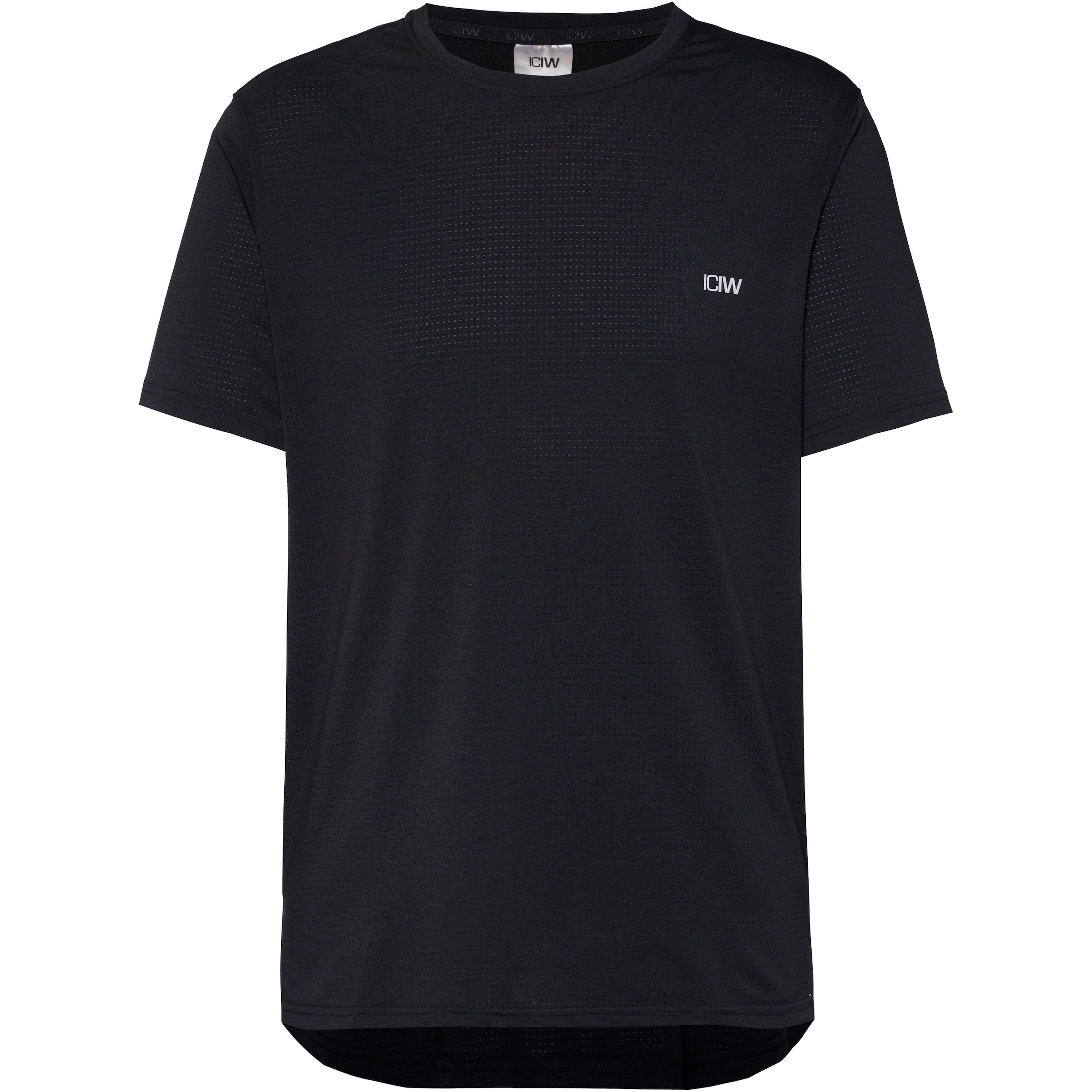 ICANIWILL Performance Shirt 'Stride Dri-Release' in Black: front