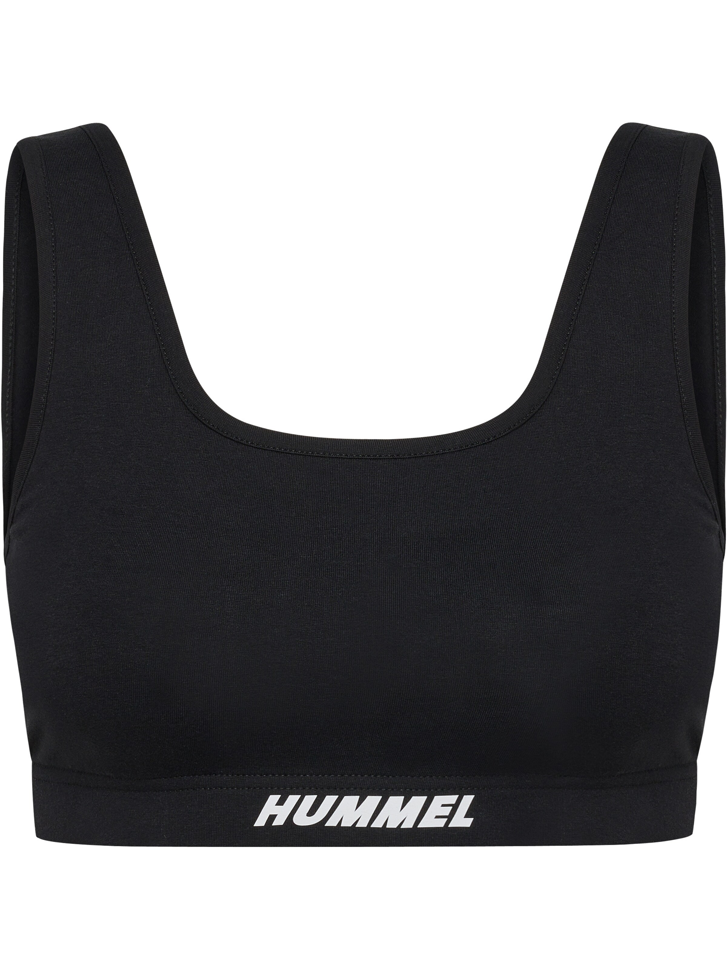 Hummel Bustier Sport-BH 'Elemental' in Schwarz: Vorderseite