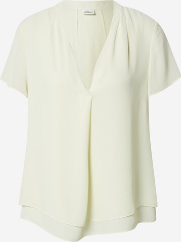 s.Oliver BLACK LABEL - Blusa en amarillo: frente