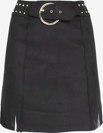 Influencer Skirt in Black: front