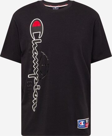 T-Shirt Champion Authentic Athletic Apparel en noir : devant