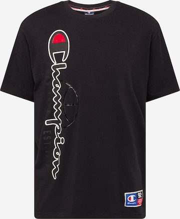 Tricou de la Champion Authentic Athletic Apparel pe negru: față