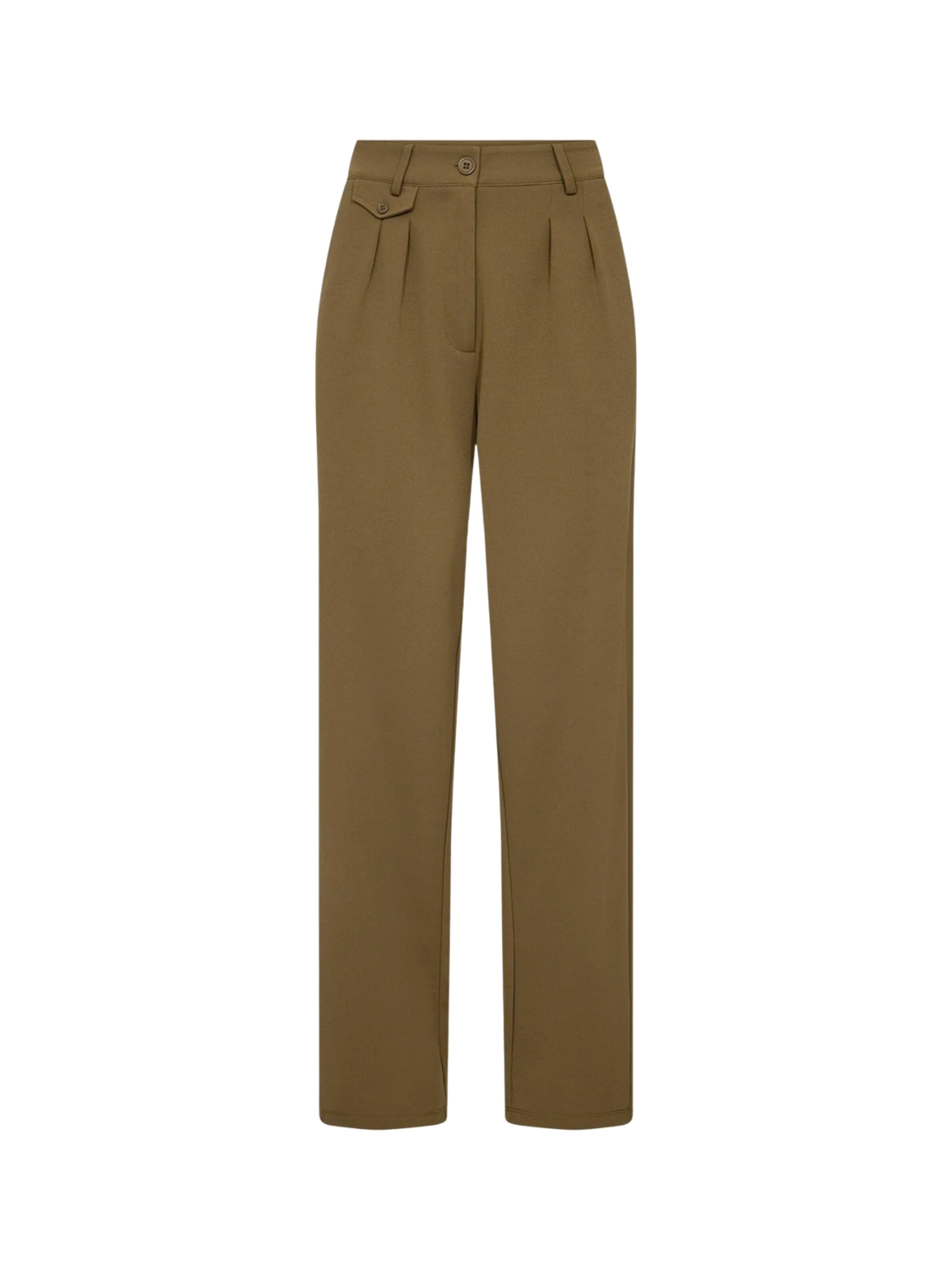 Pantaloni con pieghe 'SIHAM 92 ' di Soyaconcept in verde: frontale