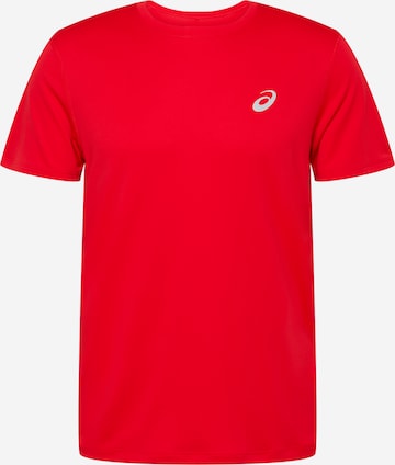 sarkans ASICS Sporta krekls: no priekšpuses