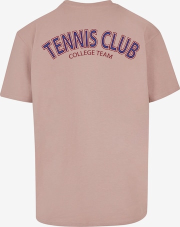 Merchcode T-Shirt 'College Club' in Pink