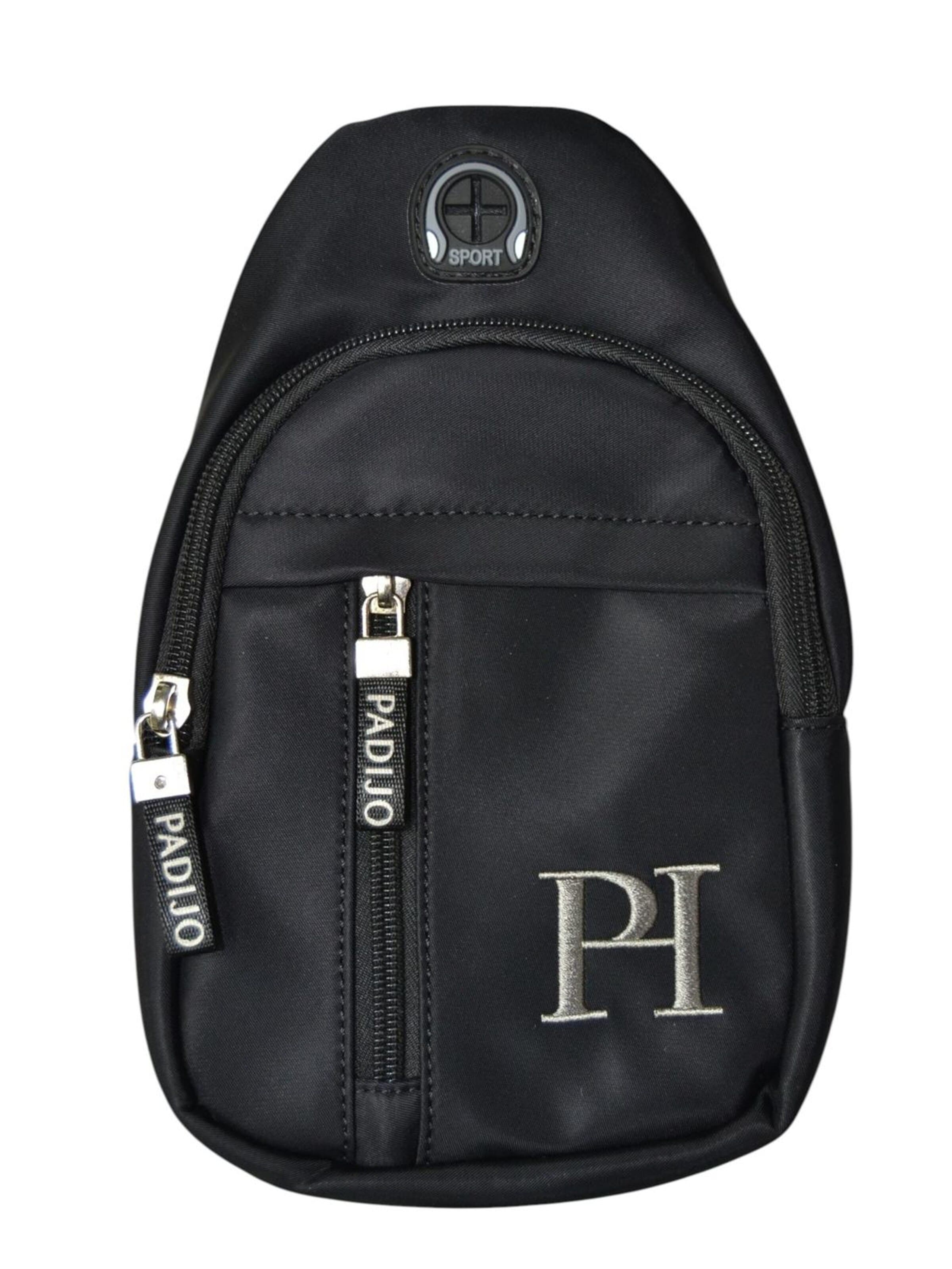 PADIJO - Bolso de hombro en negro: frente