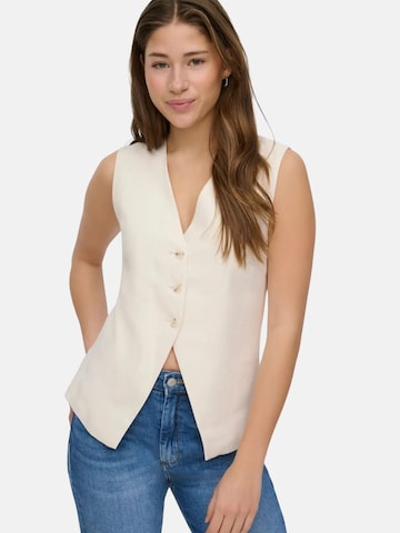 ONLY Suit vest 'ONLY ONLTILA LIFE S/L WAISTCOAT TLR GILET' in Beige