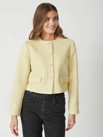 Veste mi-saison ' Yara' co'couture en jaune : devant
