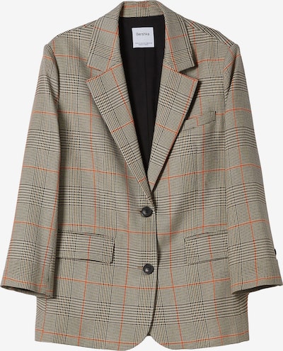 Bershka Blazer en gris / orange / noir / blanc cassé, Vue avec produit