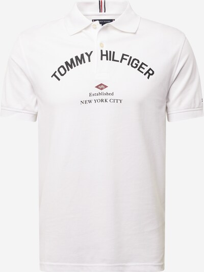 TOMMY HILFIGER Тениска в червено / черно / мръсно бяло, Преглед на продукта