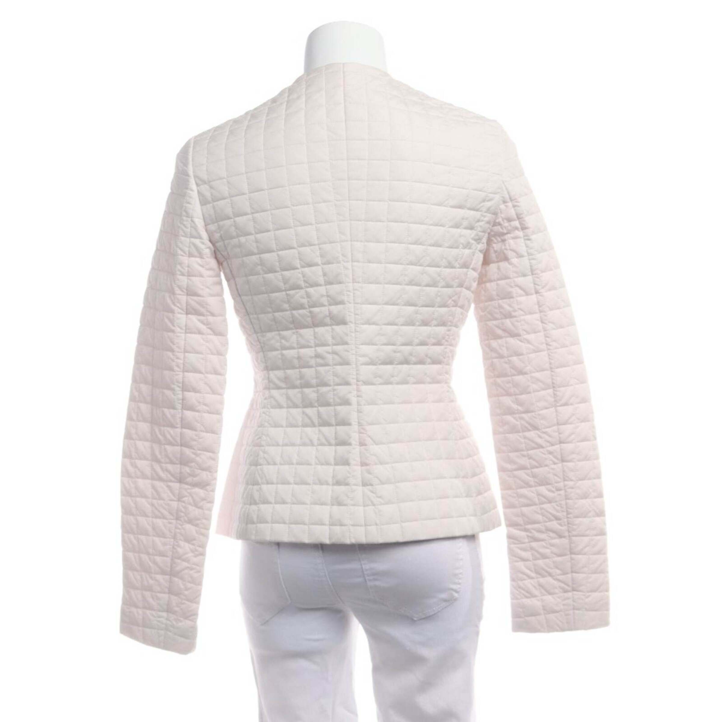 JIL SANDER Übergangsjacke M in Weiß