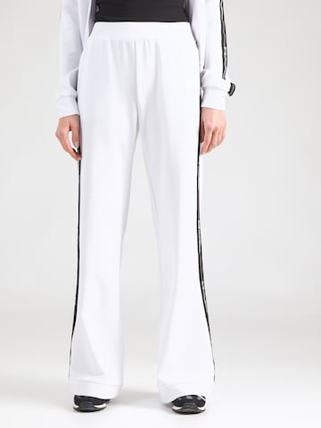 EA7 Emporio Armani Широкий Штаны в Белый: спереди