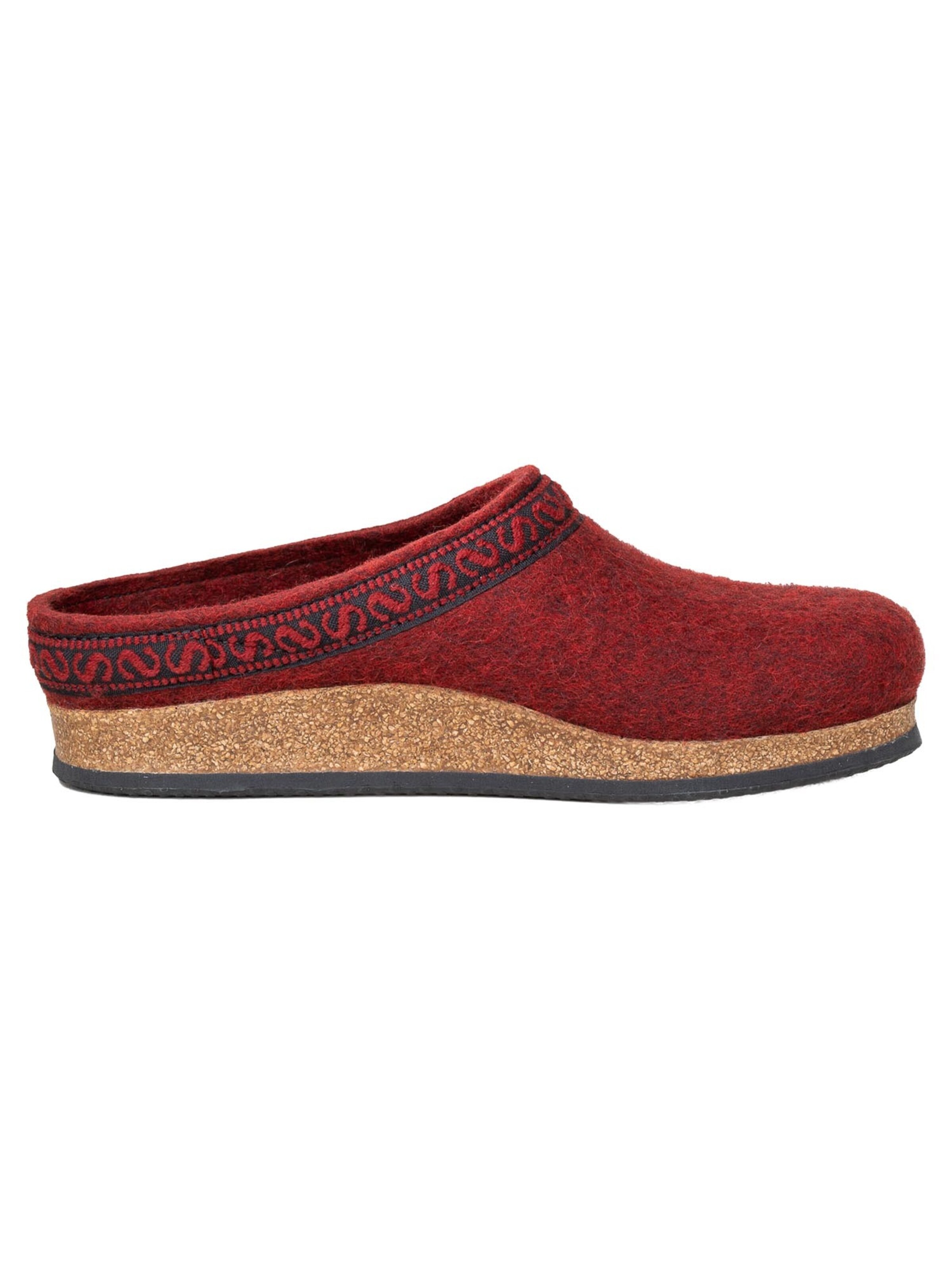 Stegmann Clogs 'Filz' in Red
