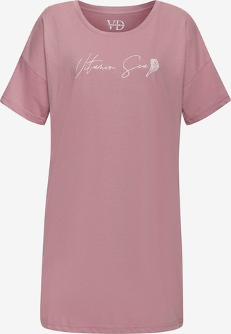 Camicia da notte 'Dreams' di VIVANCE in rosa: frontale