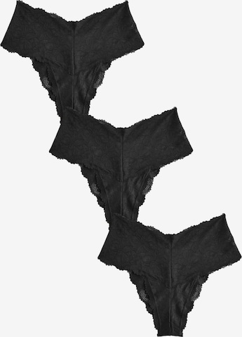 Slip Next en noir : devant