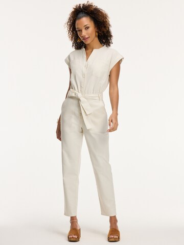 Shiwi Jumpsuit 'FRANKIE' in Wit: voorkant