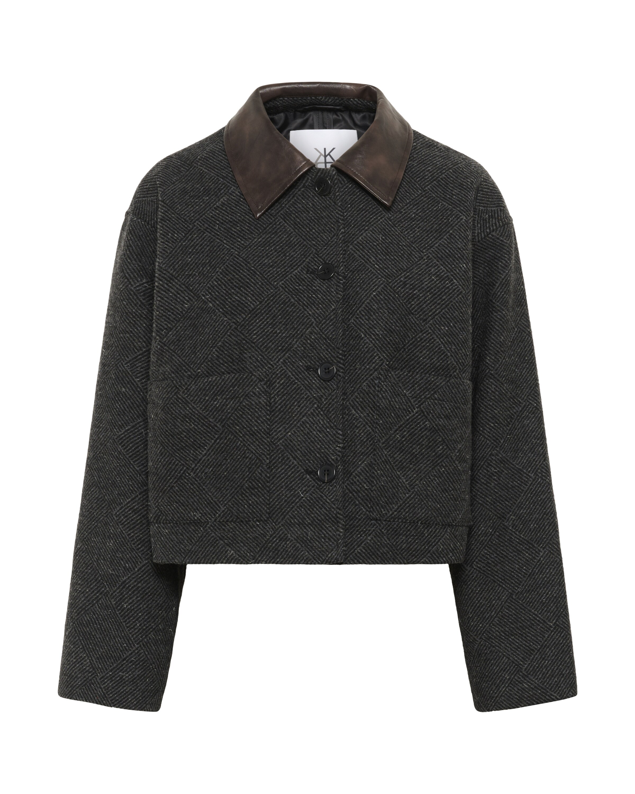 KAREN BY SIMONSEN Overgangsjakke 'Anuk' i mørkegrå, Produktvisning