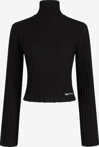 Pulover de la KARL LAGERFELD JEANS pe negru: față