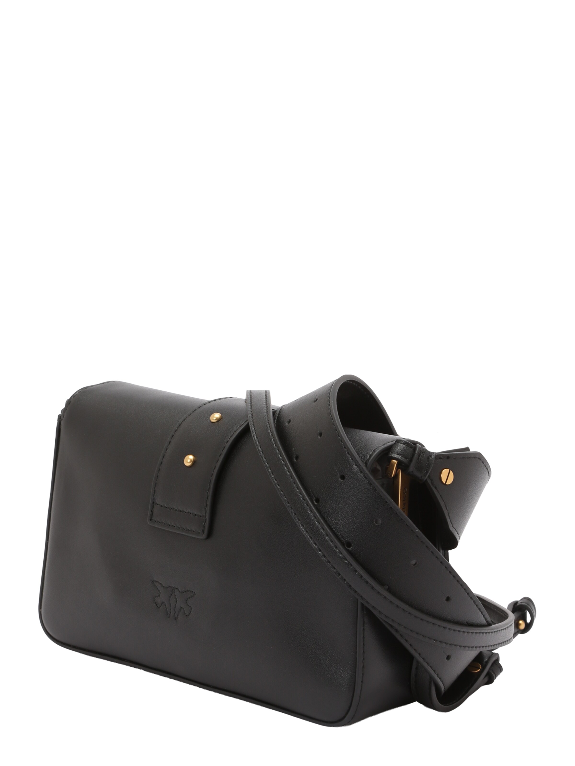 juoda PINKO Rankinė su ilgu dirželiu 'Love One'