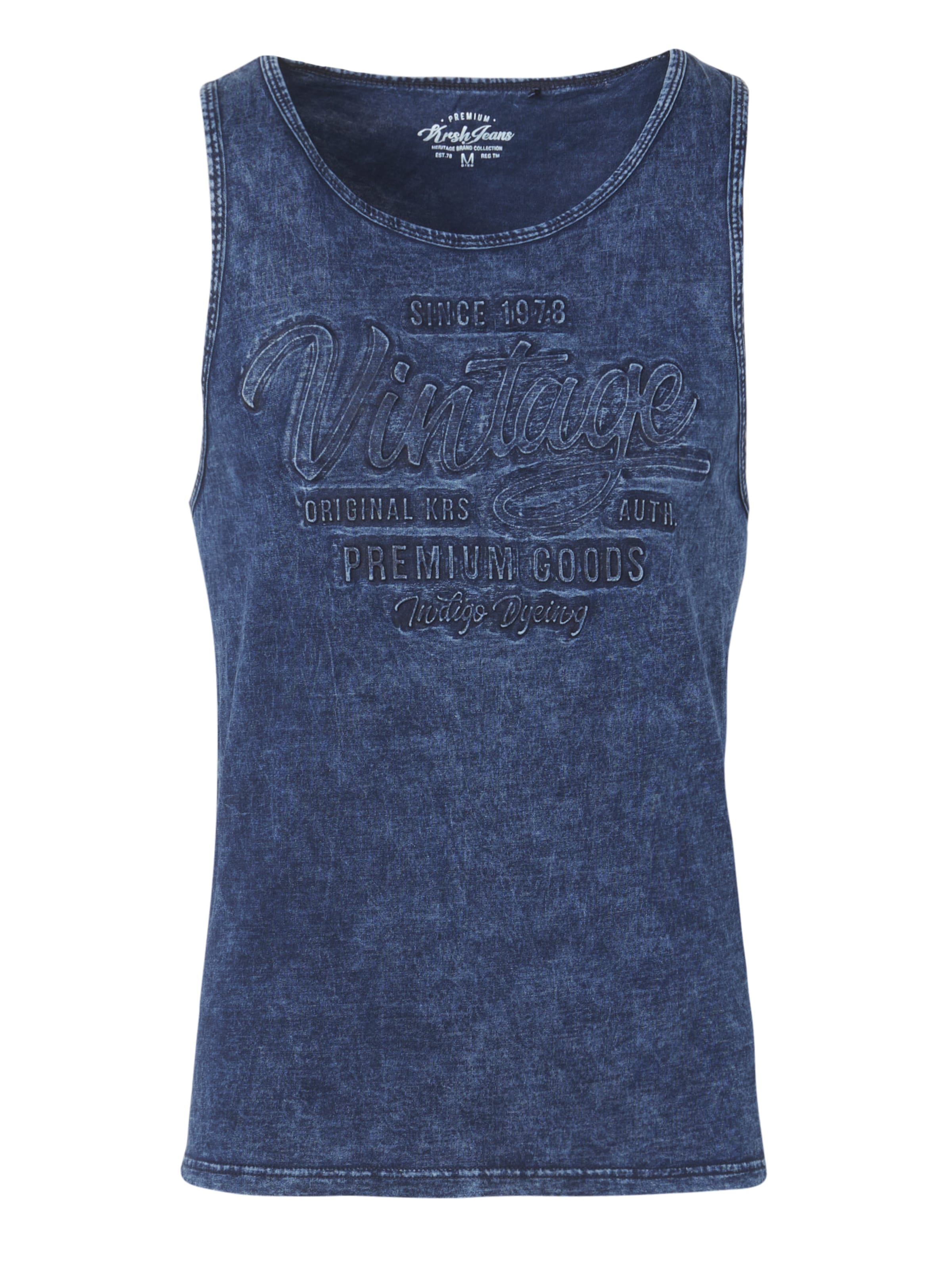 KOROSHI Tričko – modrá: přední strana