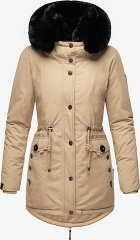 NAVAHOO Vinterparkas 'Sweety Deluxe' i beige: forside