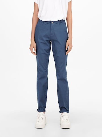 ONLY Slim fit Chino Pants in Blue: front
