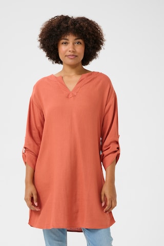 Cream Tunic 'Venta' in Orange: front