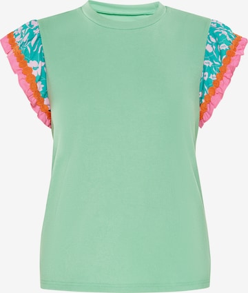 T-shirt Usha en vert : devant