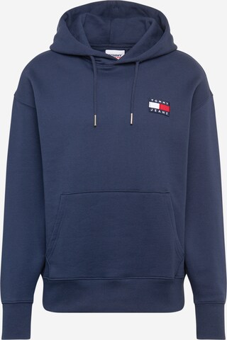 Sweat-shirt Tommy Jeans en bleu : devant