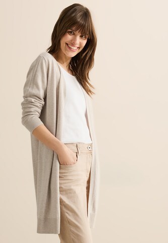 CECIL Langer Basic Cardigan in Beige: Vorderseite