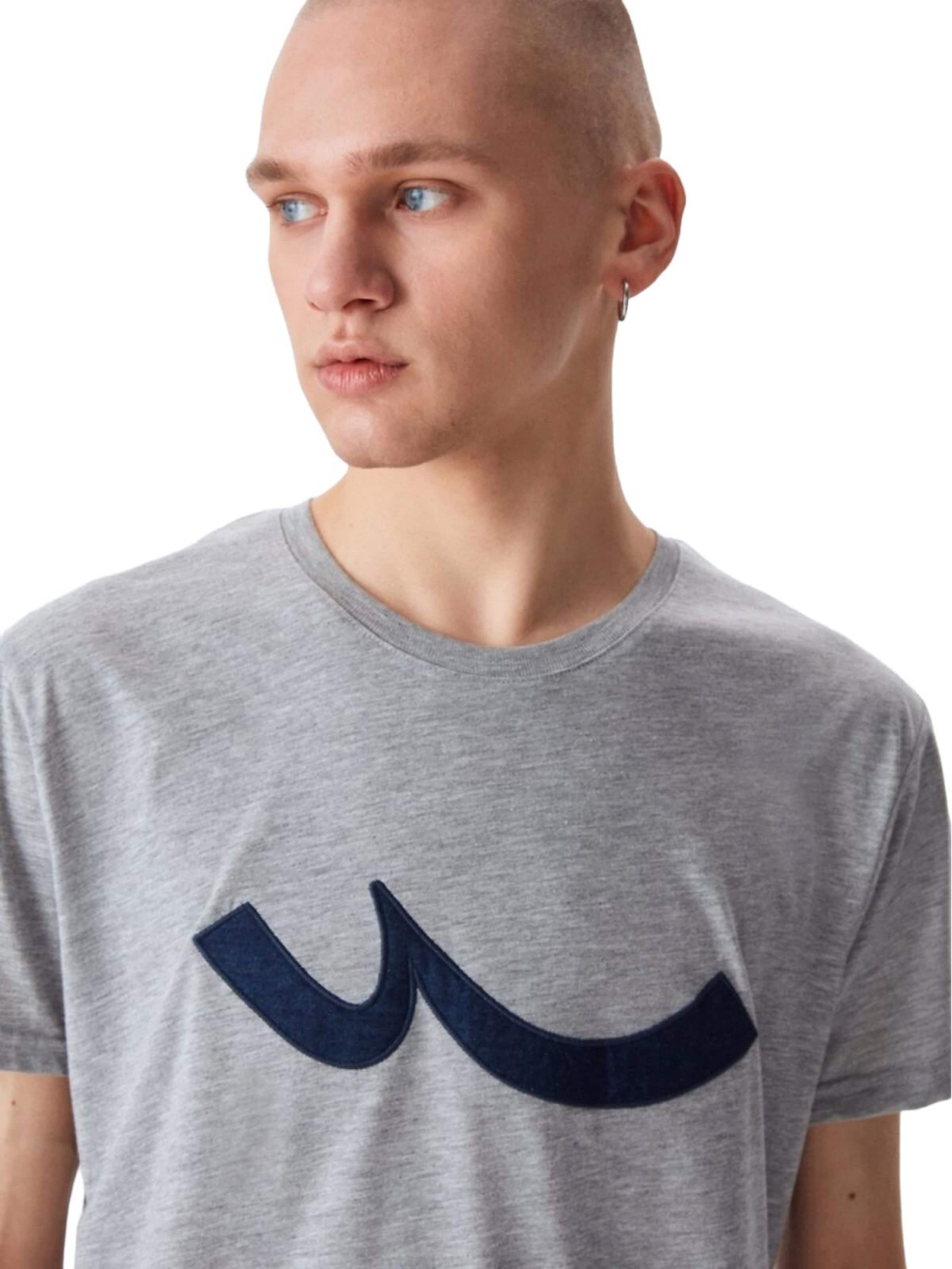 LTB Jeans Shirt 'LTB Jeans Herren-T-Shirt mit Logo-Print'‌‌‌‌‌‌‌ in Grau