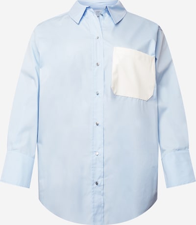 River Island Plus Bluse in hellblau / weiß, Produktansicht