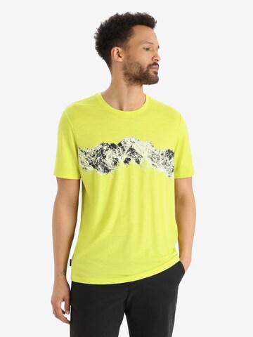 ICEBREAKER Funkční tričko 'Tech Lite II Remarkable Range' – žlutá: přední strana