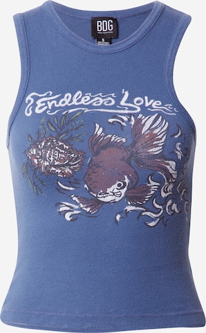 BDG Urban Outfitters - Top 'ENDLESS LOVE' em azul: frente