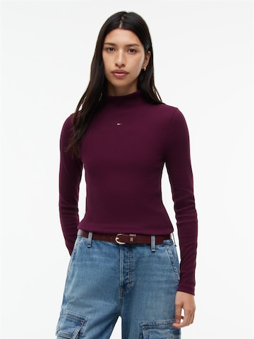 Maglietta 'ESSENTIAL' di Tommy Jeans in lilla: frontale