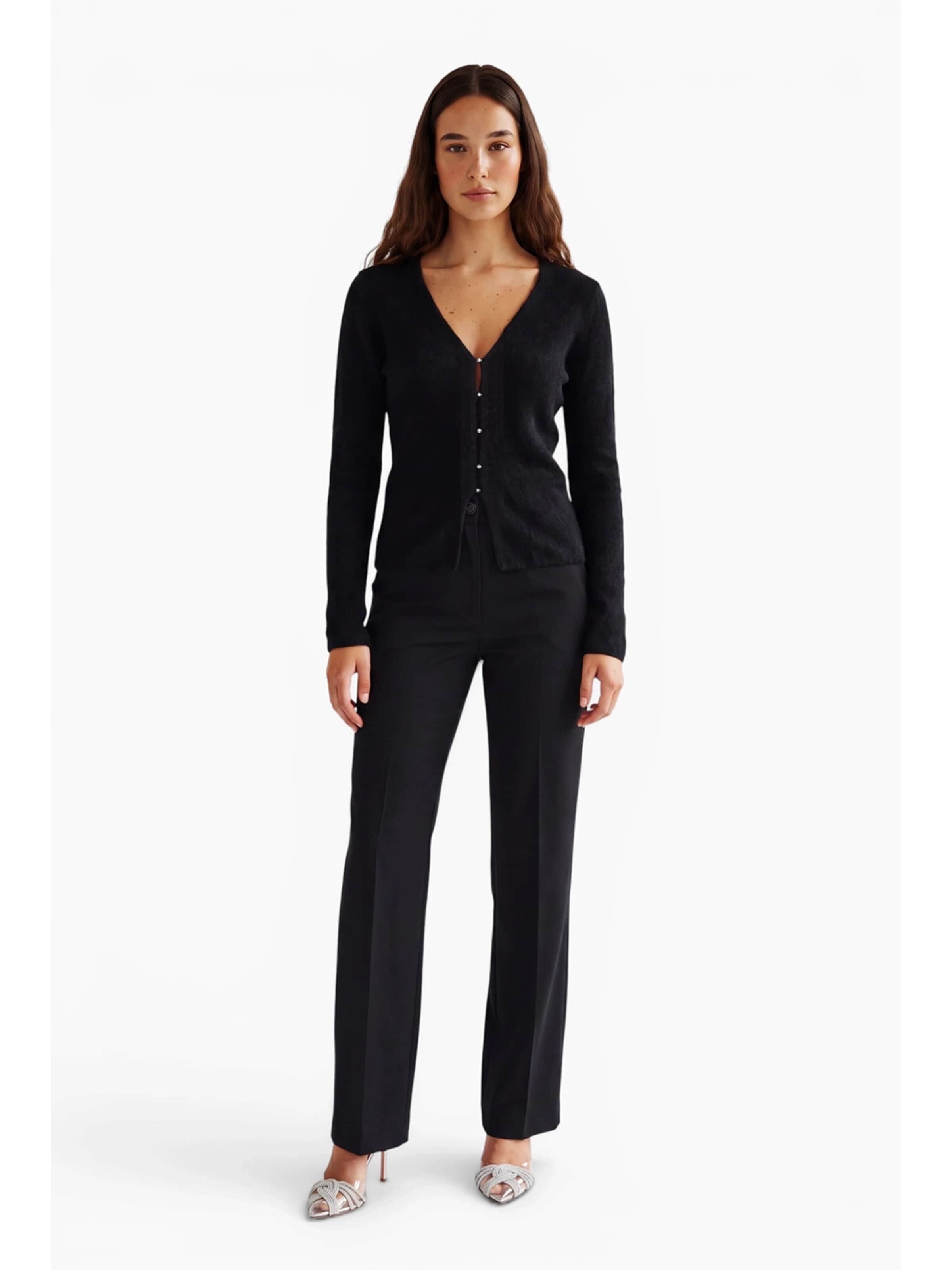 Cardigan 'Letizia' Anse Victorin en noir