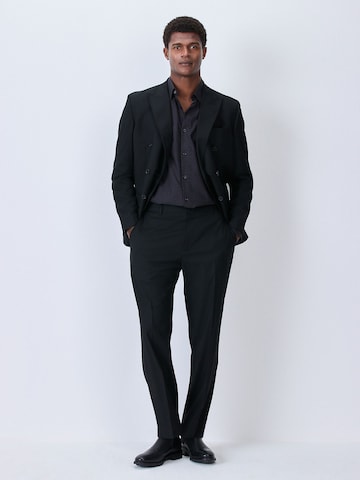 Next Regular fit Button Up Shirt in Black