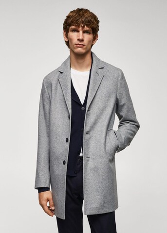 MANGO MAN Between-Seasons Coat 'Hake' in Grey: front