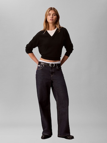 Calvin Klein Jeans Wide leg Jeans in Blauw: voorkant