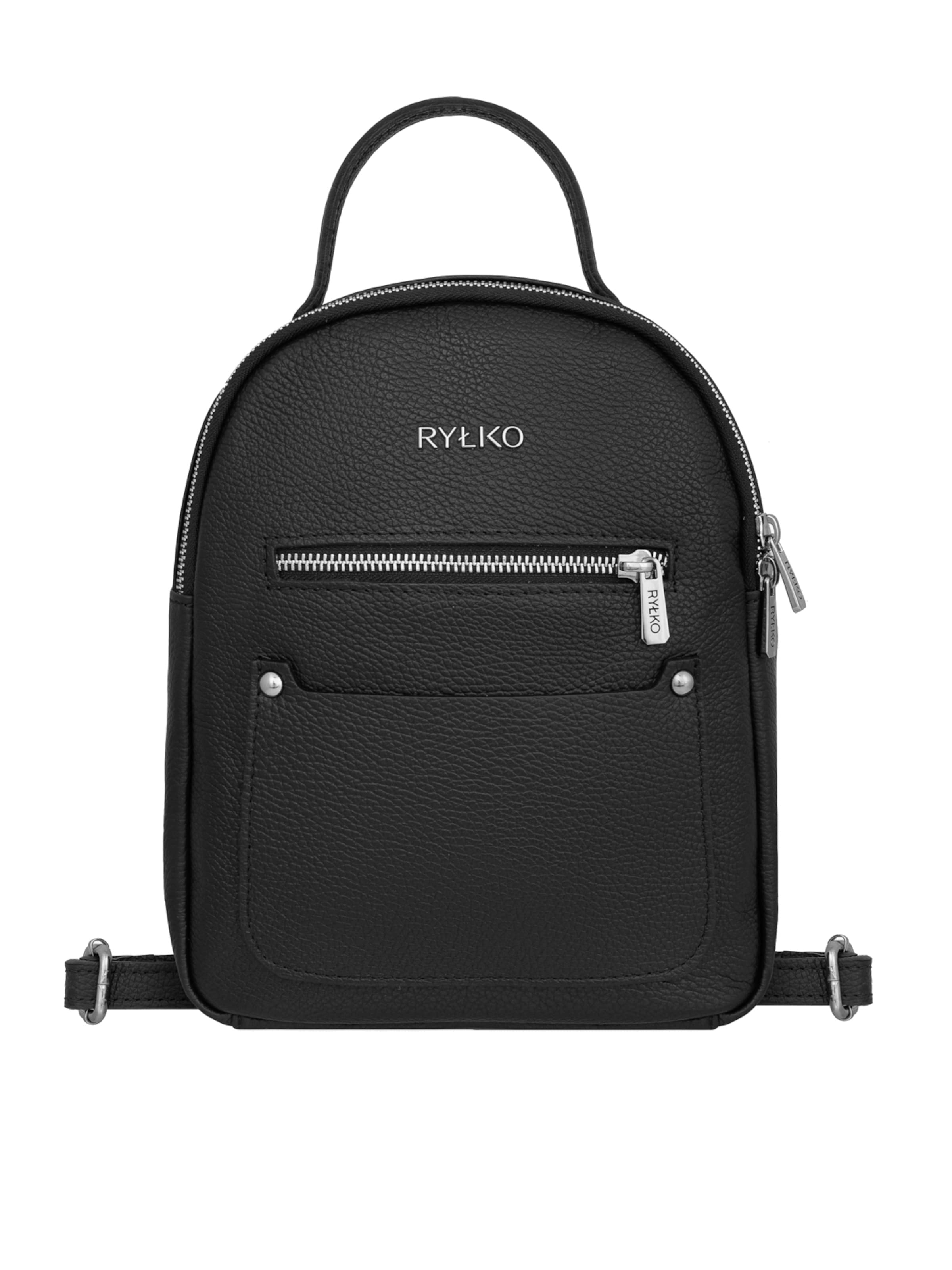 Sac à dos RYŁKO en noir : devant