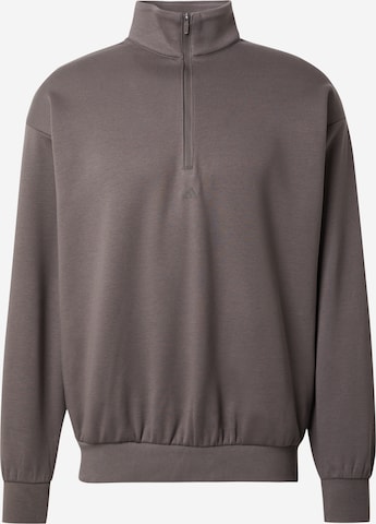 ADIDAS PERFORMANCE Athletic Sweatshirt in Grey: front