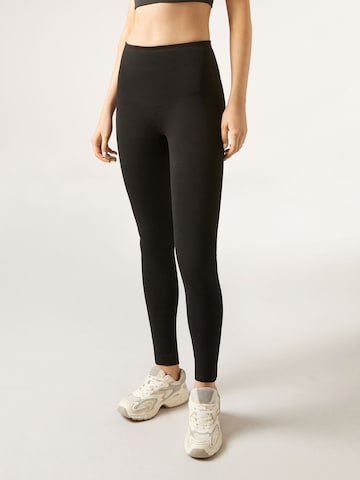 CALZEDONIA Skinny Leggings in Schwarz