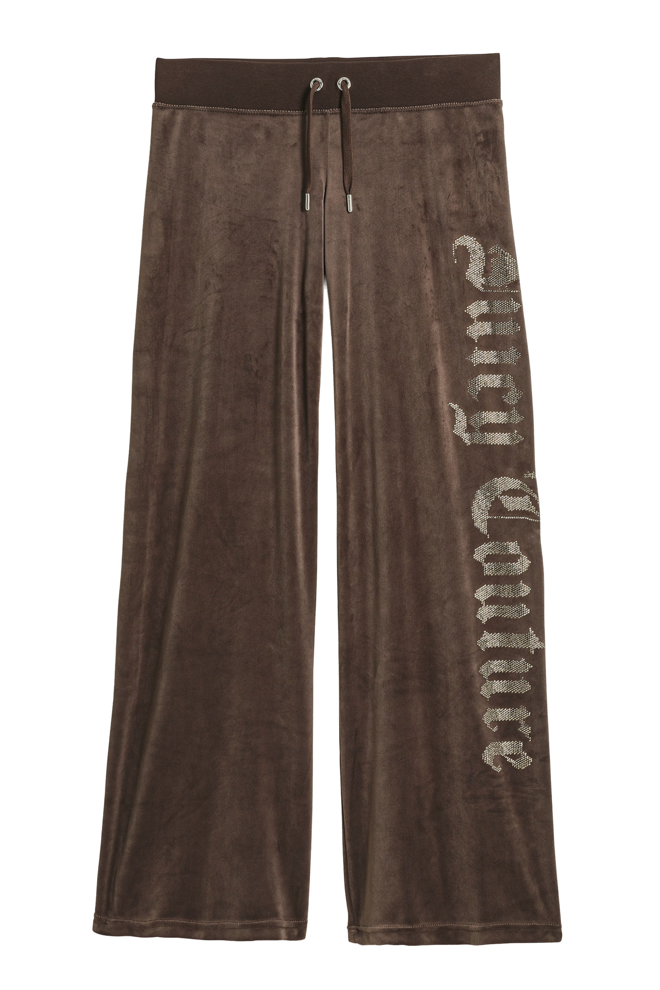 Juicy Couture - Loosefit Pantalón 'OLD GOTHIC' en marrón: frente